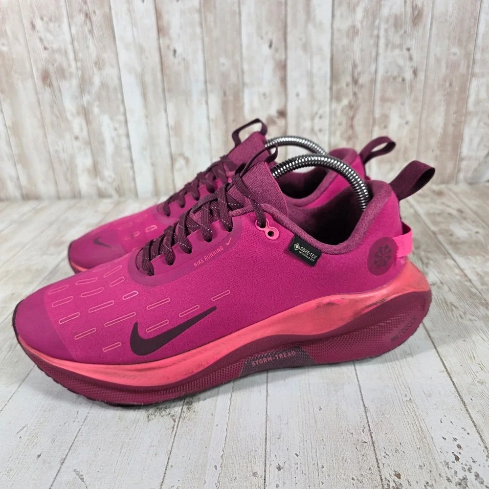 Nike ReactX Infinity Run 4 GORE-TEX Womens Fuchsia Running FB2197-600 Size 10